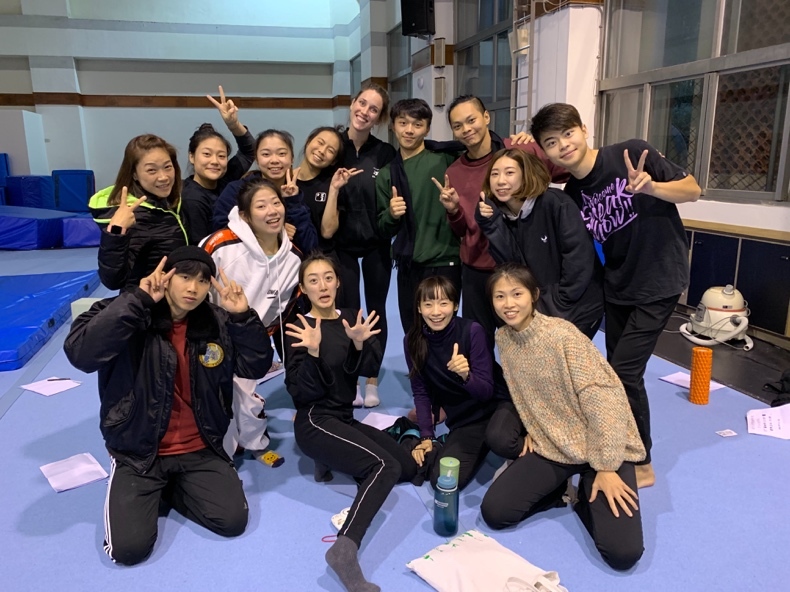 民俗技藝學系國際藝術明師工作坊-法國老師高空技巧